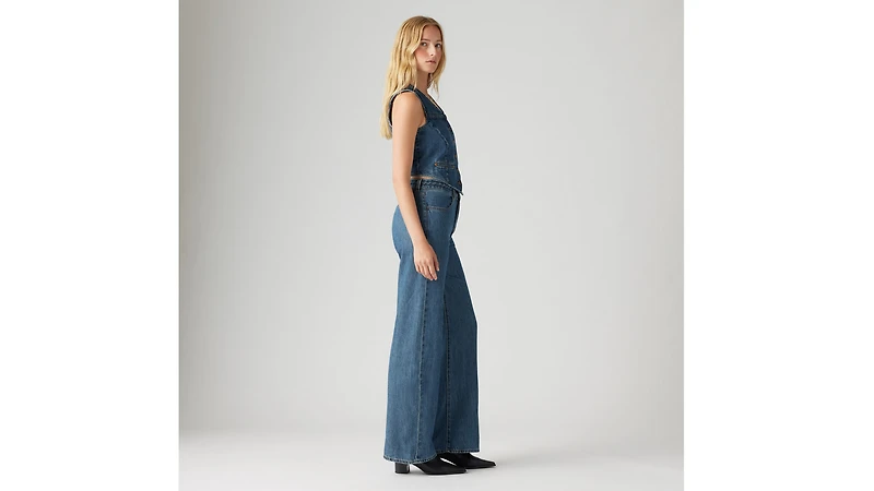 Ribcage Wide Leg Braided Women's Jeans