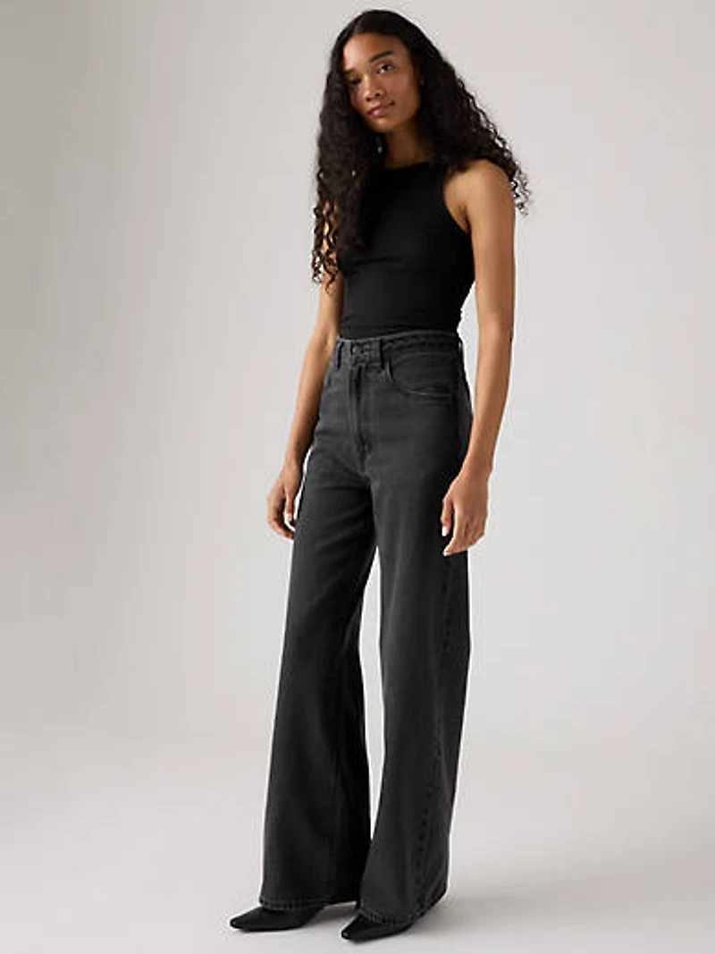 Ribcage Wide Leg Braided Women's Jeans