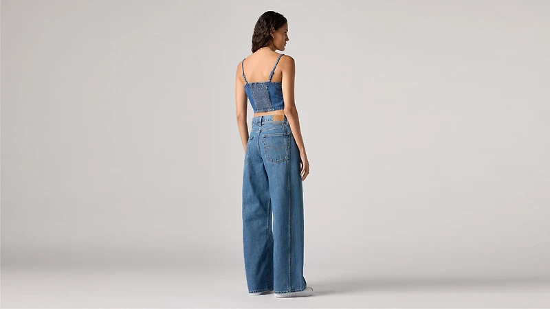 XL Baggy Straight Seamed Women's Jeans