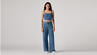 XL Baggy Straight Seamed Women's Jeans
