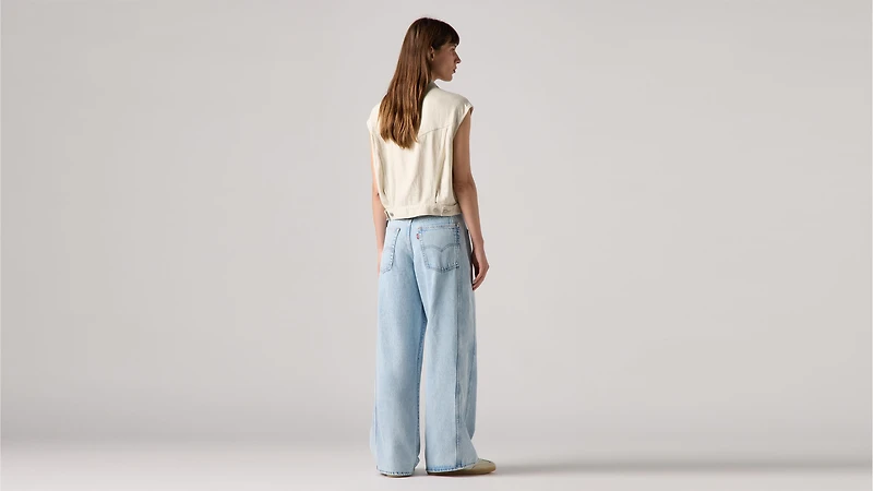 XL Baggy Straight Seamed Women's Jeans