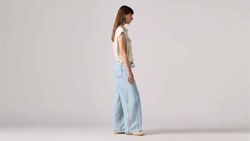 XL Baggy Straight Seamed Women's Jeans