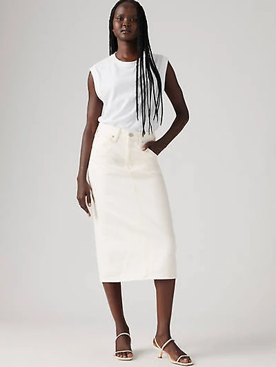 High Rise Slit Skirt