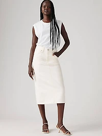 High Rise Slit Skirt