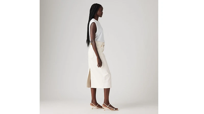 High Rise Slit Skirt