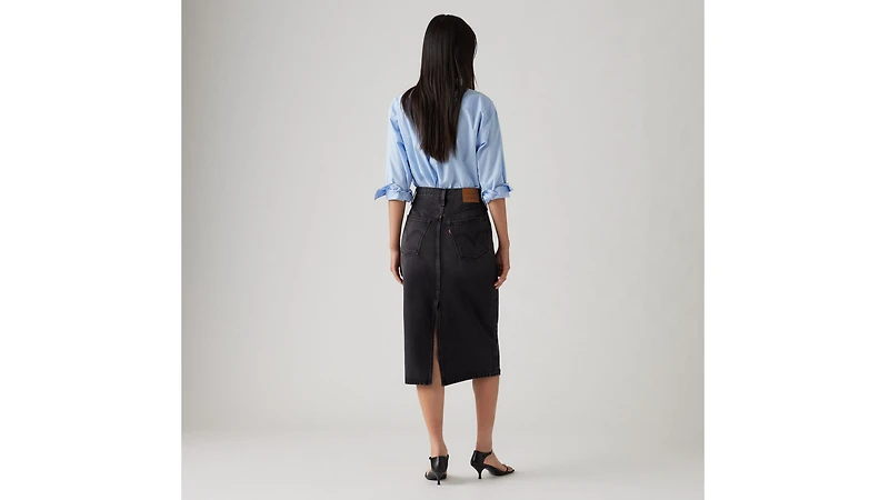 High Rise Slit Skirt