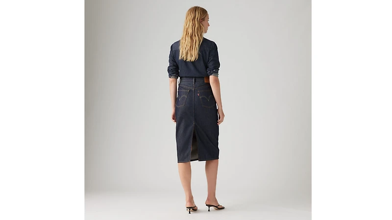 High Rise Slit Skirt