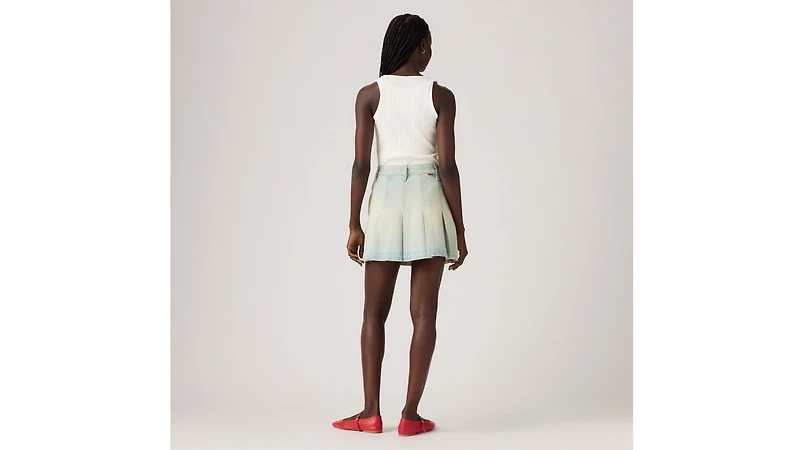 Pleated Mini Skirt