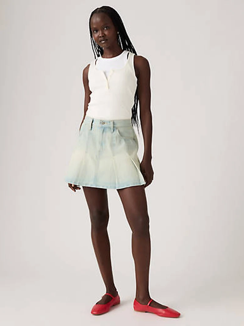 Pleated Mini Skirt