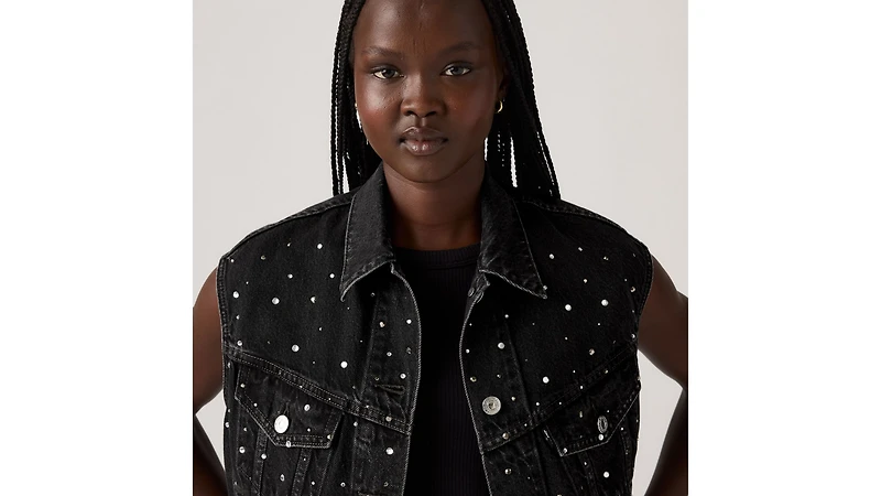 Shrunken '90s Trucker Vest