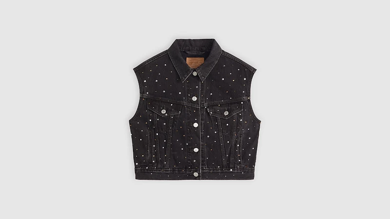 Shrunken '90s Trucker Vest