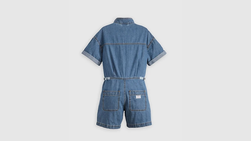 Short Sleeve Surplus Romper