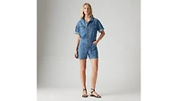Short Sleeve Surplus Romper