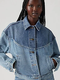 Shrunken '90s Western Trucker Jacket