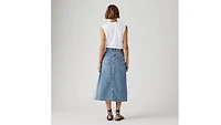 High Rise A-Line Pieced Skirt