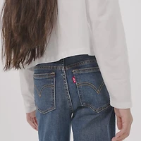 High Rise Ankle Straight Big Girls Jeans 7-16