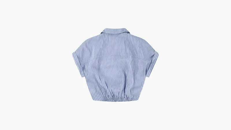 Twist Button Up Top Big Girls S-XL