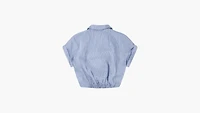 Twist Button Up Top Big Girls S-XL