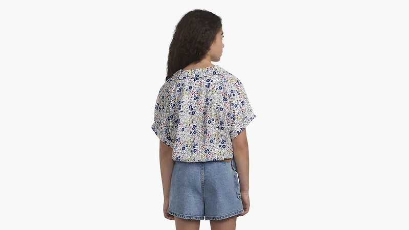 Levi's® Floral Twist Button Up Top