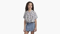 Levi's® Floral Twist Button Up Top