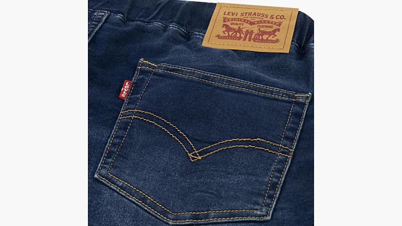 Skinny Fit Pull On Dobby Shorts Big Boys S-XL