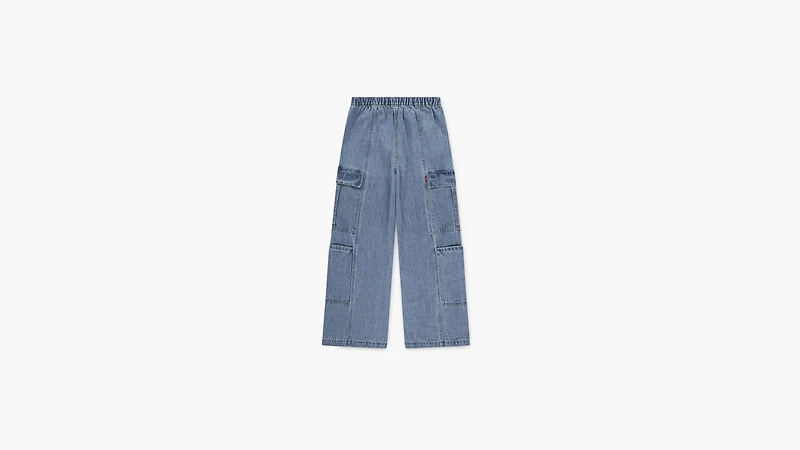 Denim Parachute Cargo Pant Big Girls S-XL