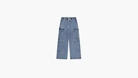 Denim Parachute Cargo Pant Big Girls S-XL