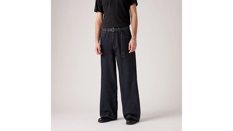 Twisted Baggy Wide Leg Men's Jeans