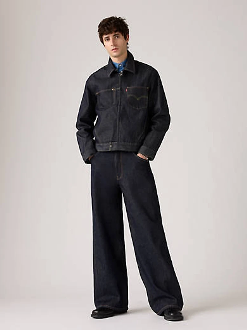 Twisted Baggy Wide Leg Men's Jeans