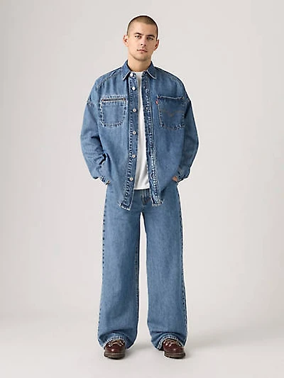 Twisted Baggy Wide Leg Men's Jeans