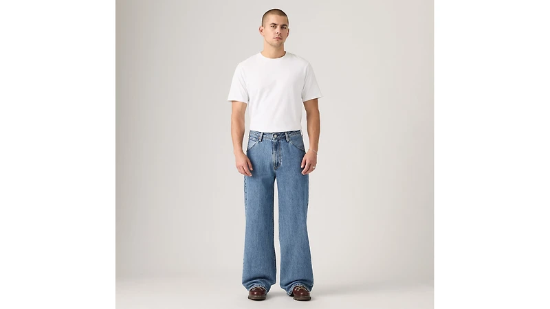 Twisted Baggy Wide Leg Men's Jeans