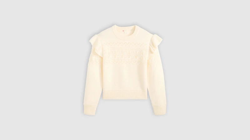 Shane Flutter Sleeve Sweater