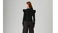 Shane Flutter Sleeve Sweater