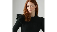 Shane Flutter Sleeve Sweater