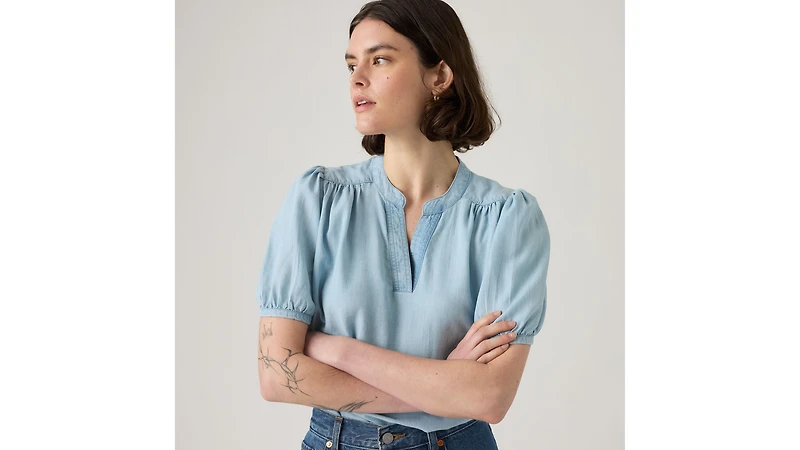 Amelie Poplin Blouse