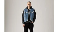 Western Denim Sherpa Vest