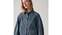 Balloon Sleeve Trucker Jacket