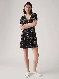 Gianni Short-Sleeve Mini Dress