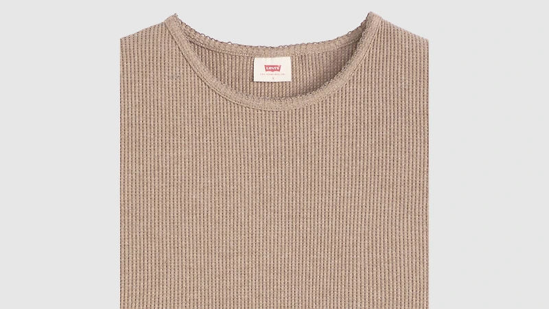 Dry Goods Waffle Cap-Sleeve Tee