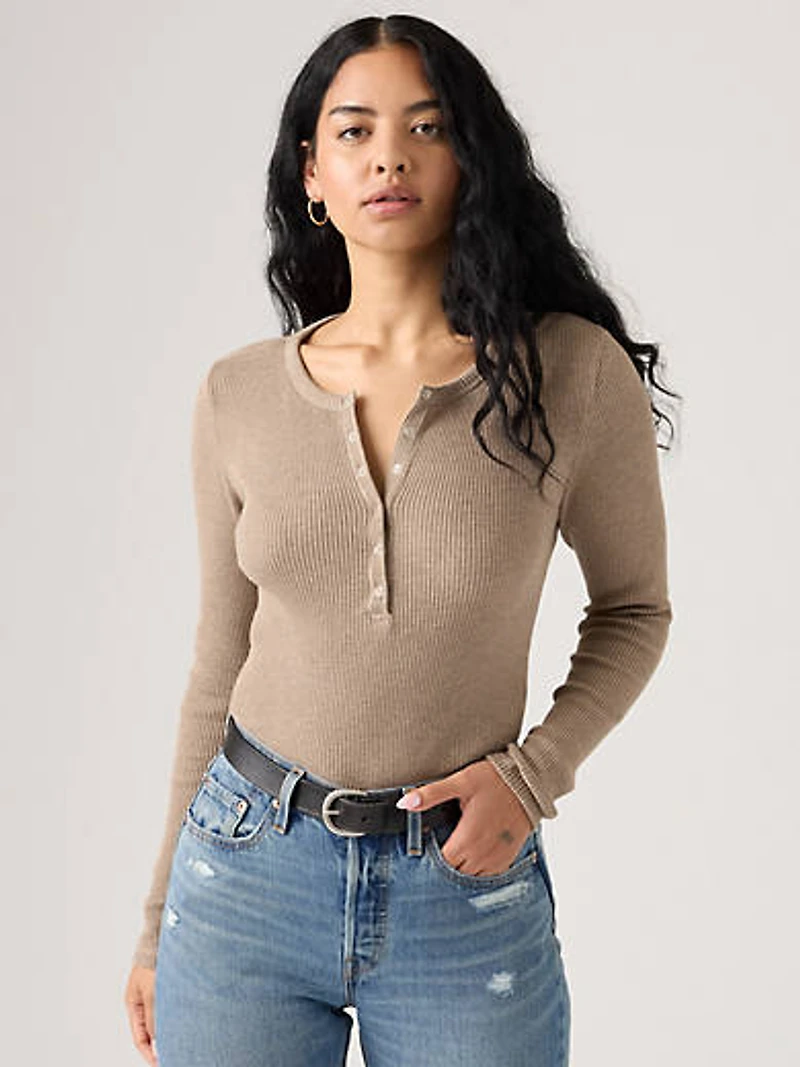 Dry Goods Women's Waffle Henley