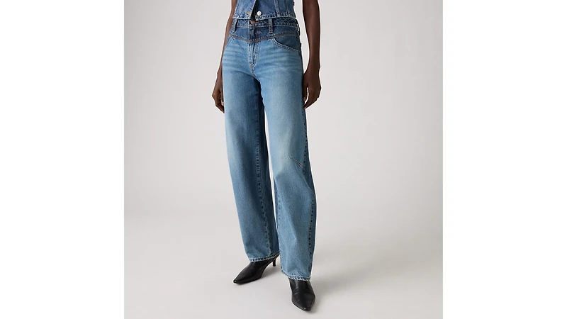 Barrel Saddle Back Women's Jeans