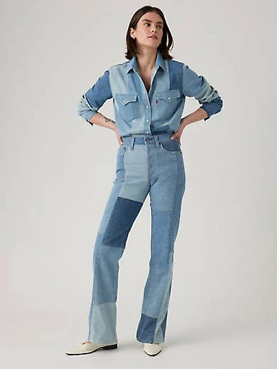 Wedgie Bootcut Patchwork Women's Jeans