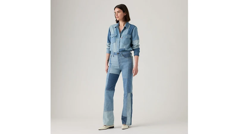 Wedgie Bootcut Patchwork Women's Jeans