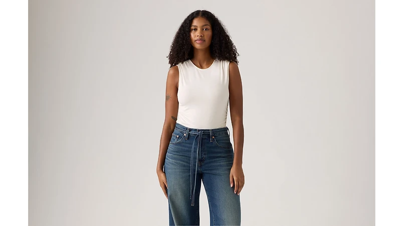 Crystal Ruched Top