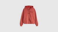 Two Horse Boxy Zip Up Hoodie Sweatshirt