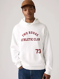 Two Horse Boxy Hoodie Sweatshirt