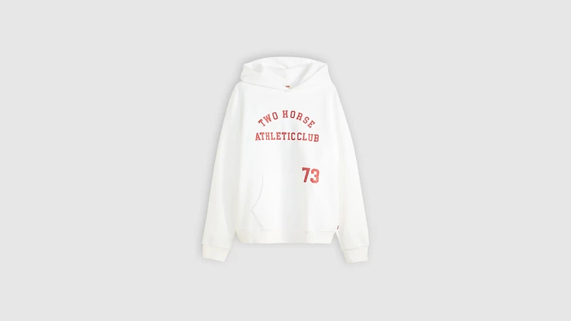 Two Horse Boxy Hoodie Sweatshirt