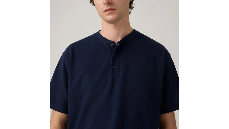 Short-Sleeve Dry Goods Henley