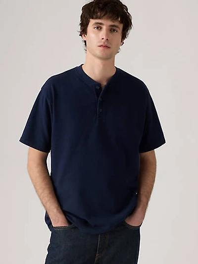 Short-Sleeve Dry Goods Henley