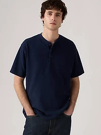 Short-Sleeve Dry Goods Henley